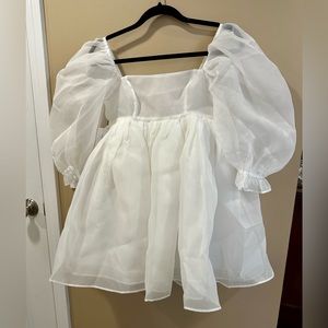 XS Puff Dress Selkie in Ivory